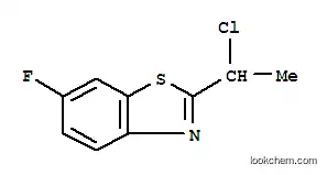 Benzothiazole, 2-(1-chloroethyl)-6-fluoro- (9CI)