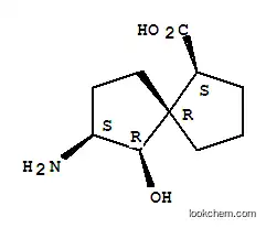 Molecular Structure of 185956-37-0 (Spiro[4.4]nonane-1-carboxylic acid, 7-amino-6-hydroxy-, [5alpha(S*),6beta,7beta]- (9CI))