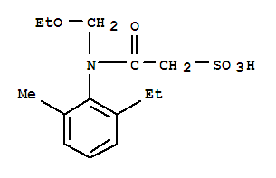 Ethanesulfonic acid,2-[(ethoxymethyl)(2-ethyl-6-methylphenyl)amino]-2-oxo-                                                                                                                              (187022-11-3)
