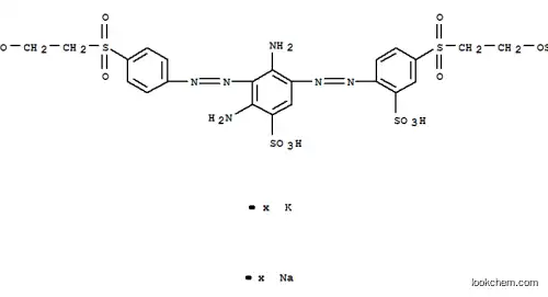 Molecular Structure of 187026-95-5 (Benzenesulfonic acid, 2,4-diamino-3-4-2-(sulfooxy)ethylsulfonylphenylazo-5-2-sulfo-4-2-(sulfooxy)ethylsulfonylphenylazo-, potassium sodium salt)