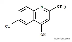 Molecular Structure of 18706-21-3 (6-CHLORO-4-HYDROXY-2-(TRIFLUOROMETHYL)QUINOLINE)