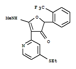 3(2H)-FURANONE,4-[4-(ETHYLTHIO)-PYRIDIN-2-YL]-5-(METHYLAMINO)-2-[2-(TRIFLUOROMETHYL)PHENYL]-