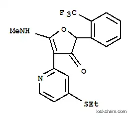 3(2H)-Furanone,  4-[4-(ethylthio)-2-pyridinyl]-5-(methylamino)-2-[2-(trifluoromethyl)phenyl]-