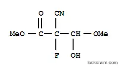Molecular Structure of 187838-05-7 (Propanoic acid, 2-cyano-2-fluoro-3-hydroxy-3-methoxy-, methyl ester (9CI))