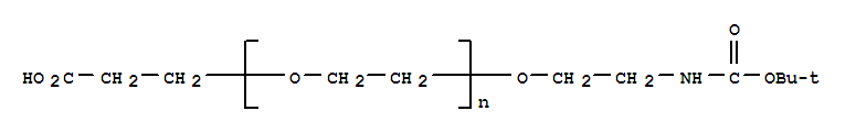 O-[2-(Boc-amino)ethyl]-Oμ-(2-carboxyethyl)polyethylene  glycol  3,000