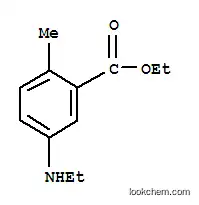 Benzoic acid, 5-(ethylamino)-2-methyl-, ethyl ester (9CI)