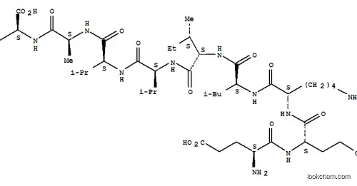 Molecular Structure of 188818-21-5 (H-GLU-GLU-LYS-LEU-ILE-VAL-VAL-ALA-PHE-OH)