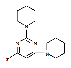 Pyrimidine,4-fluoro-2,6-di-1-piperidinyl-