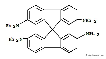 Molecular Structure of 189363-47-1 (2,2',7,7'-Tetrakis(diphenylamino)-9,9'-spirobifluorene)