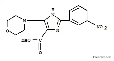 Molecular Structure of 189453-57-4 (Methyl 4-(4-morpholinyl)-2-(3-nitrophenyl)-1H-imidazole-5-carboxylate)