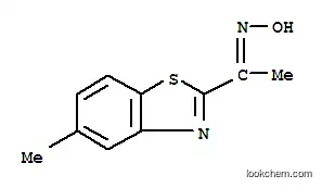 Molecular Structure of 189462-29-1 (Ethanone, 1-(5-methyl-2-benzothiazolyl)-, oxime (9CI))