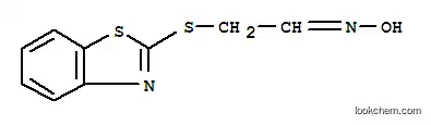Molecular Structure of 189579-57-5 (Acetaldehyde, (2-benzothiazolylthio)-, oxime (9CI))