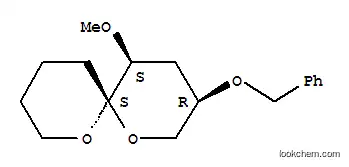Molecular Structure of 191659-91-3 (1,7-Dioxaspiro5.5undecane, 5-methoxy-3-(phenylmethoxy)-, (3.alpha.,5.alpha.,6.beta.)-)