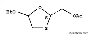 Molecular Structure of 191722-06-2 (1,3-Oxathiolane-2-methanol,5-ethoxy-,acetate,(2S)-(9CI))