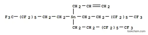 Molecular Structure of 192212-66-1 (TRIS(1H,1H,2H,2H-PERFLUOROOCTYL)ALLYLTIN)