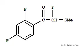 Ethanone, 1-(2,4-difluorophenyl)-2-fluoro-2-(methylthio)- (9CI)