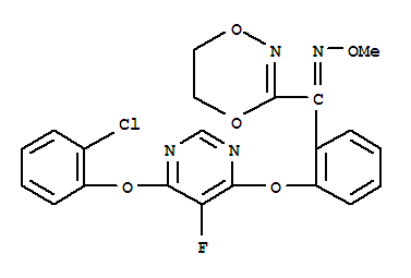 Methanone,[2-[[6-(2-chlorophenoxy)-5-fluoro-4-pyrimidinyl]oxy]phenyl](5,6-dihydro-1,4,2-dioxazin-3-yl)-,O-methyloxime