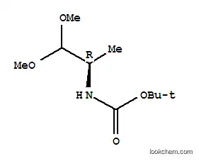Molecular Structure of 194094-87-6 (Carbamic acid, (2,2-dimethoxy-1-methylethyl)-, 1,1-dimethylethyl ester, (R)-)