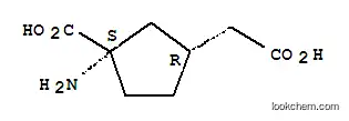 Molecular Structure of 194785-78-9 (Cyclopentaneacetic acid, 3-amino-3-carboxy-, (1R-cis)- (9CI))