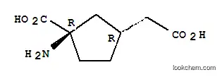 Molecular Structure of 194785-81-4 (Cyclopentaneacetic acid, 3-amino-3-carboxy-, trans- (9CI))