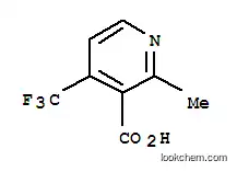 Molecular Structure of 195447-85-9 (3-Pyridinecarboxylicacid, 2-methyl-4-(trifluoromethyl)-)