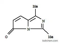 Molecular Structure of 195606-32-7 (5H-Pyrrolo[1,2-c]imidazol-5-one,1,3-dimethyl-(9CI))