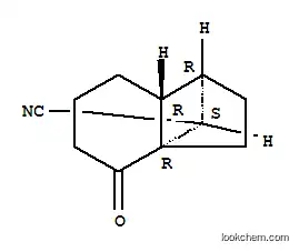 Molecular Structure of 196790-65-5 (1,3a-Methano-3aH-indene-8-carbonitrile,octahydro-4-oxo-,(1-alpha-,3a-alpha-,7a-bta-,8S*)-(9CI))