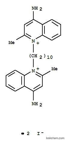 Quinolinium,1,1'-(1,10-decanediyl)bis[4-amino-2-methyl-, iodide (1:2)