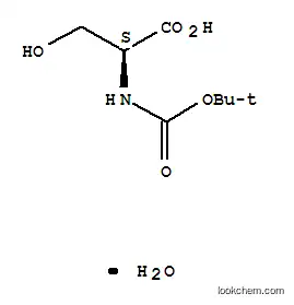 Molecular Structure of 204191-40-2 (BOC-SER-OH H2O)