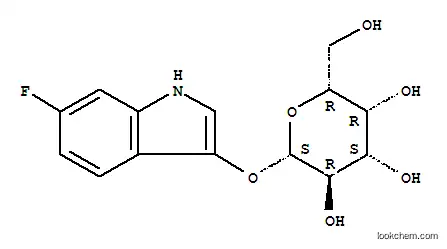 Molecular Structure of 207727-11-5 (6-Fluoro-3-indolyl-b-D-galactopyranoside)