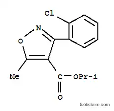 4-Isoxazolecarboxylicacid,3-(2-chlorophenyl)-5-methyl-,1-methylethylester(9CI)