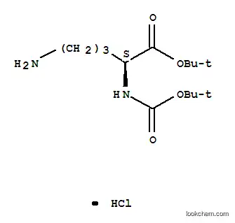 Molecular Structure of 214629-97-7 (BOC-ORN-OTBU HCL)