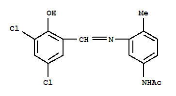 N1-(3-[(3,5-DICHLORO-2-HYDROXYBENZYLIDENE)AMINO]-4-METHYLPHENYL)ACETAMIDE
