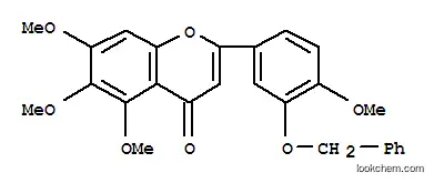 Molecular Structure of 21764-08-9 (3'-BENZYLOXY-4',5,6,7-TETRAMETHOXYFLAVONE)