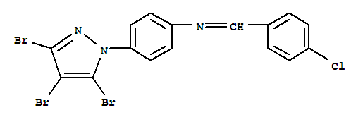 N1-(4-CHLOROBENZYLIDENE)-4-(3,4,5-TRIBROMO-1H-PYRAZOL-1-YL)ANILINE