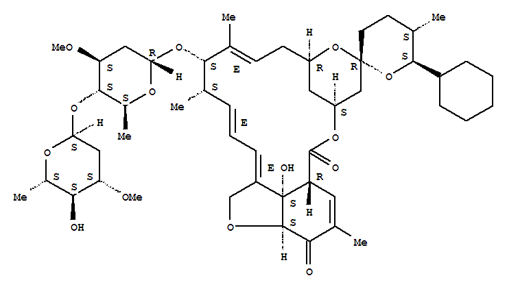 (25S)-25-CYCLOHEXYL-5-DEMETHOXY-25-DE(1-METHYLPROPYL)-22,23-DIHYDRO-5-OXOAVERMECTIN A1ACAS
