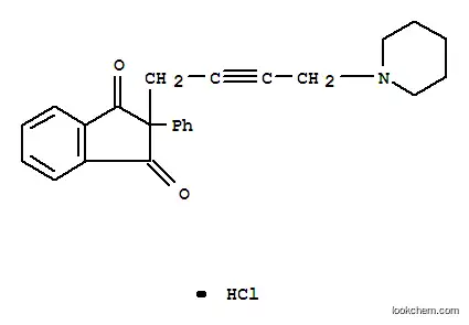 Molecular Structure of 22019-17-6 (2-phenyl-2-[4-(piperidin-1-yl)but-2-yn-1-yl]-1H-indene-1,3(2H)-dione hydrochloride (1:1))