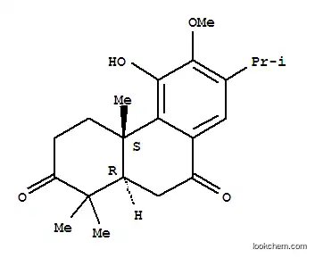 Molecular Structure of 220785-02-4 (2,9(1H,3H)-Phenanthrenedione,4,4a,10,10a-tetrahydro-5-hydroxy-6-methoxy-1,1,4a-trimethyl-7-(1-methylethyl)-,(4aS,10aR)-)