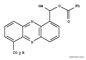 Molecular Structure of 221300-00-1 (1-Phenazinecarboxylicacid, 6-[1-(benzoyloxy)ethyl]-)