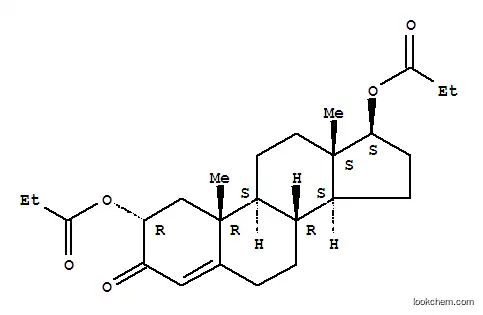 Molecular Structure of 22204-96-2 (3-oxoandrost-4-ene-2,17-diyl dipropanoate)