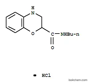 Molecular Structure of 22244-25-3 (N-(3,4-dihydro-2H-1,4-benzoxazin-2-ylcarbonyl)butan-1-aminium chloride)