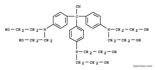 Molecular Structure of 22254-88-2 (4-[Bis(2-hydroxyethyl)amino]-α,α-bis[4-[bis(2-hydroxyethyl)amino]phenyl]benzeneacetonitrile)