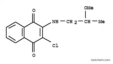 Molecular Structure of 22272-24-8 (2-chloro-3-[(2-methoxypropyl)amino]naphthalene-1,4-dione)