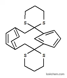 Molecular Structure of 22276-34-2 (Dispiro[1,3-dithiane-2,3'-tricyclo[9.2.2.14,8]hexadeca[1(13),4,6,8(16),11,14]hexaene-9',2''-[1,3]dithiane])