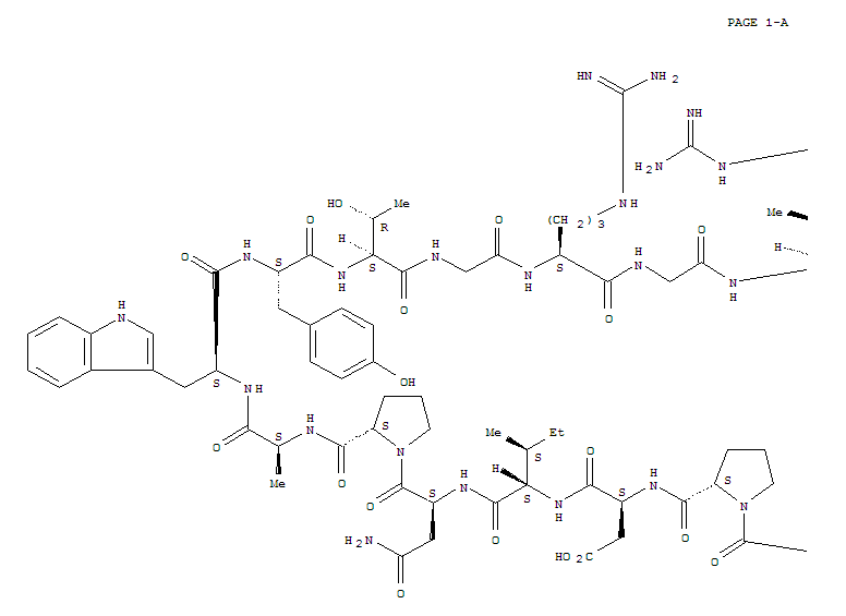 L-Phenylalaninamide,L-threonyl-L-prolyl-L-a-aspartyl-L-isoleucyl-L-asparaginyl-L-prolyl-L-alanyl-L-tryptophyl-L-tyrosyl-L-threonylglycyl-L-arginylglycyl-L-isoleucyl-L-arginyl-L-prolyl-L-valylglycyl-L-