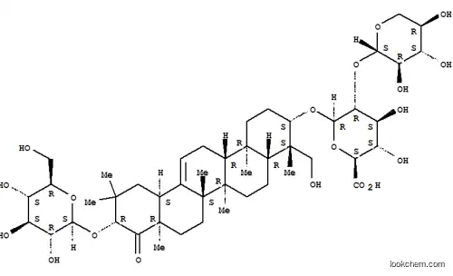 Molecular Structure of 223678-30-6 (b-D-Glucopyranosiduronic acid, (3b,4b,21b)-21-(b-D-glucopyranosyloxy)-23-hydroxy-22-oxoolean-12-en-3-yl2-O-b-D-xylopyranosyl- (9CI))