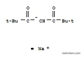 Molecular Structure of 22466-43-9 (3,5-Heptanedione,2,2,6,6-tetramethyl-, ion(1-), sodium (1:1))