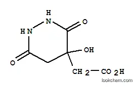 Molecular Structure of 22571-07-9 (Hexahydro-4-hydroxy-3,6-dioxopyridazine-4-acetic acid)