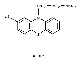 10H-Phenothiazine-10-ethanamine,2-chloro-N,N-dimethyl-, hydrochloride (1:1)