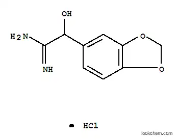 Molecular Structure of 22693-89-6 ((1Z)-2-(1,3-benzodioxol-5-yl)-2-hydroxy-1-iminoethanaminium chloride)